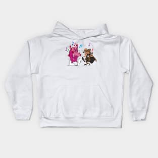 Franken Berry & Count Chocula dancing Kids Hoodie